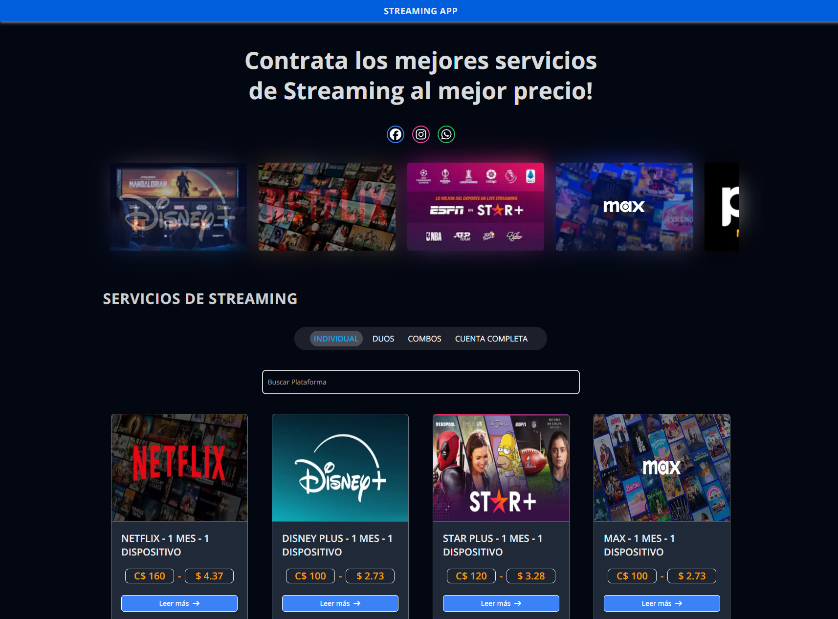 project Streaming App